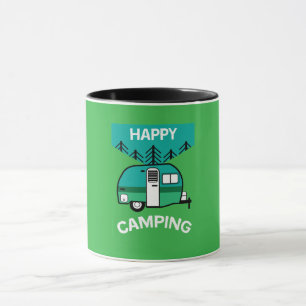 Happy Campers   Caravaner   Camper Throw Pillow Mug
