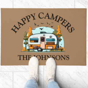 Happy Campers Personalised Doormat