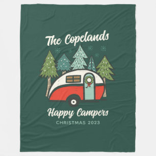 Happy Campers Personalised Fleece Blanket