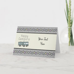 Happy Campers Personalised RV Card