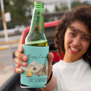 Happy Campers RV Mountains Camping Camp Family Can Cooler