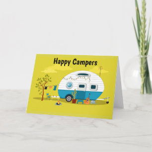 Happy Campers Trailer Card