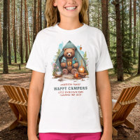 Happy Camping Bear Personalised Family Vacation