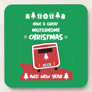 Happy Camping Motorhom Xmas      Coaster