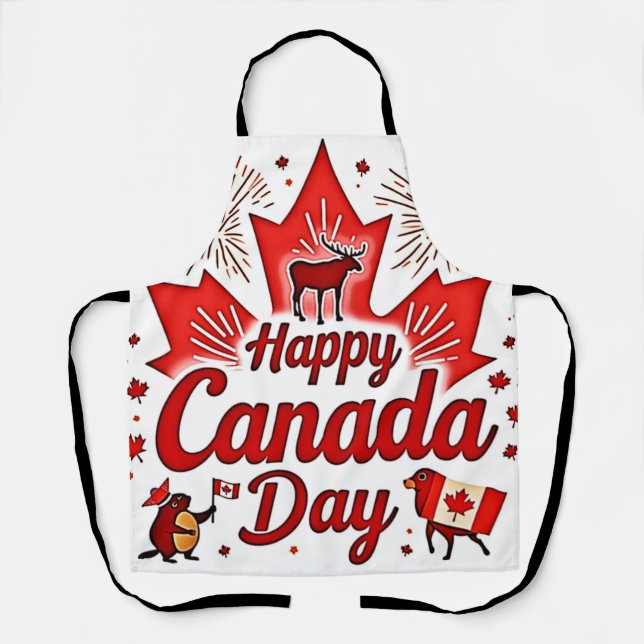 Happy Canada Day! Apron (Front)