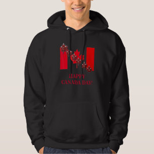 Happy Canada Day Canada Flag Canadian Clothing Hoodie