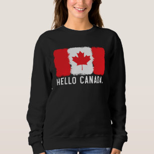Happy Canada Day Canadian Canada Flag Maple Leaf   Sweatshirt