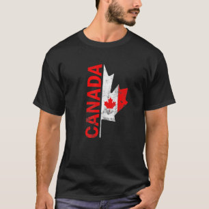 Happy Canada Day Canadian Flag Reindeer Patriotic  T-Shirt