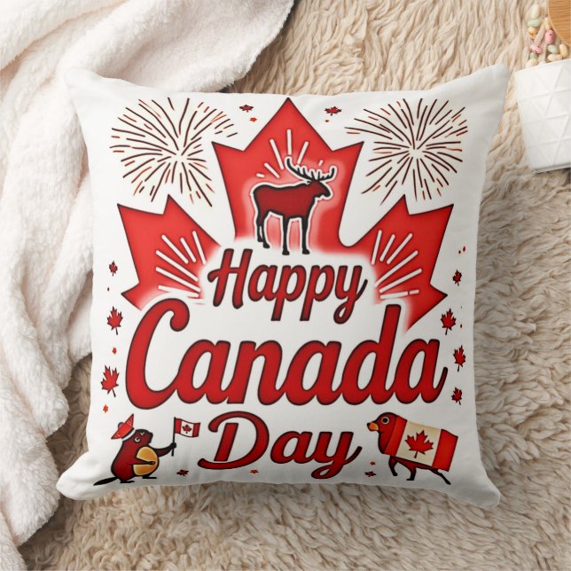 Happy Canada Day! Cushion (Blanket)