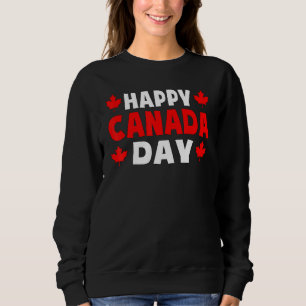 Happy Canada Day Cute Maple Leaf Canada Day Men Wo Sweatshirt
