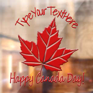 Happy Canada Day Decals Canada Day Window Cling