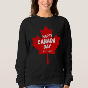 Happy Canada Day July 1st 1867 Canadian Costume Pe Sweatshirt