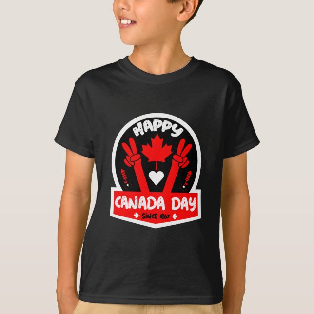 Happy Canada Day July 1st      T-Shirt (Front)
