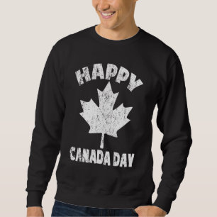 Happy Canada Day  Maple Leaf Canada Day Kids Toddl Sweatshirt