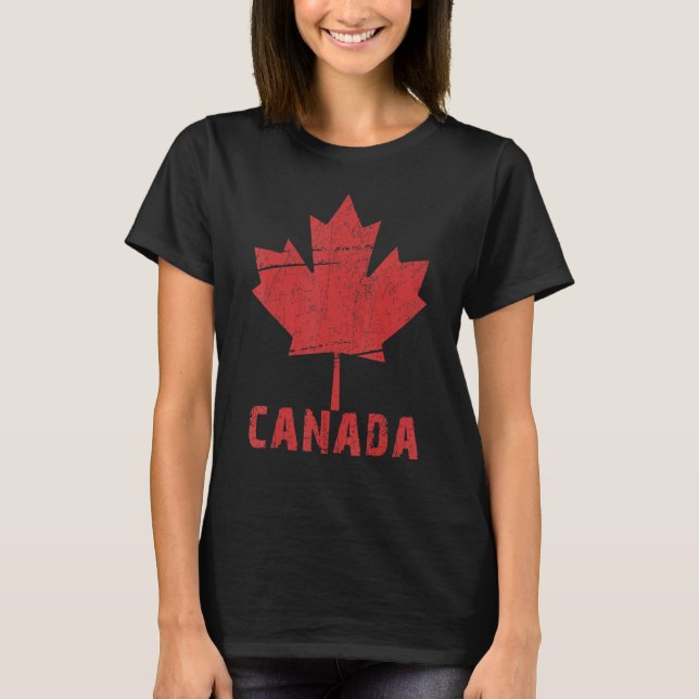 Happy Canada Day  Maple Leaf Canada Day T-Shirt (Front)