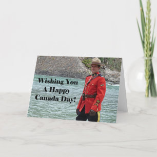 Happy Canada Day Mountie Photo Card