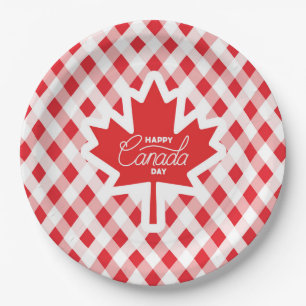 Happy Canada Day. Paper Plate