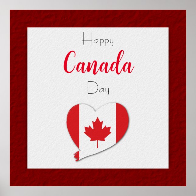 Happy Canada Day Poster (Front)