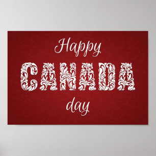 Happy Canada Day Poster