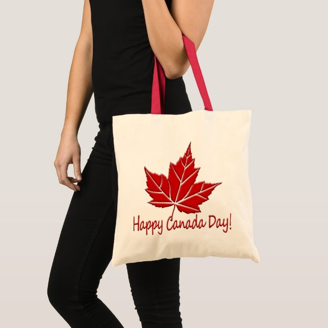 Happy Canada Day Tote Bag Custom Canada Bags (Front (Product))