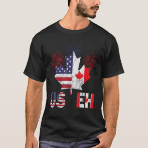 Happy Canada Day  Usa Pride Us Flag Day Useh Canad T-Shirt