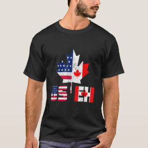 Happy Canada Day  Usa Pride Us Flag Day Useh Canad T-Shirt