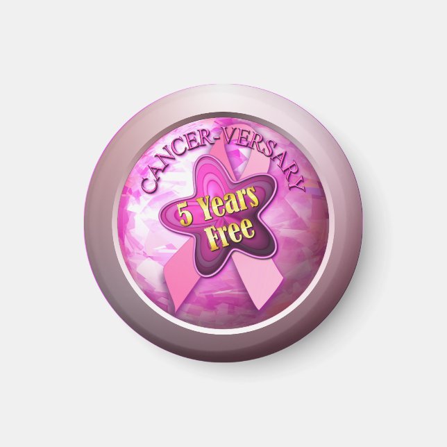 Happy Cancer-versary Magnet (Front)