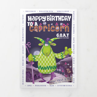 Happy 'Cappy' Capricorn Birthday Card