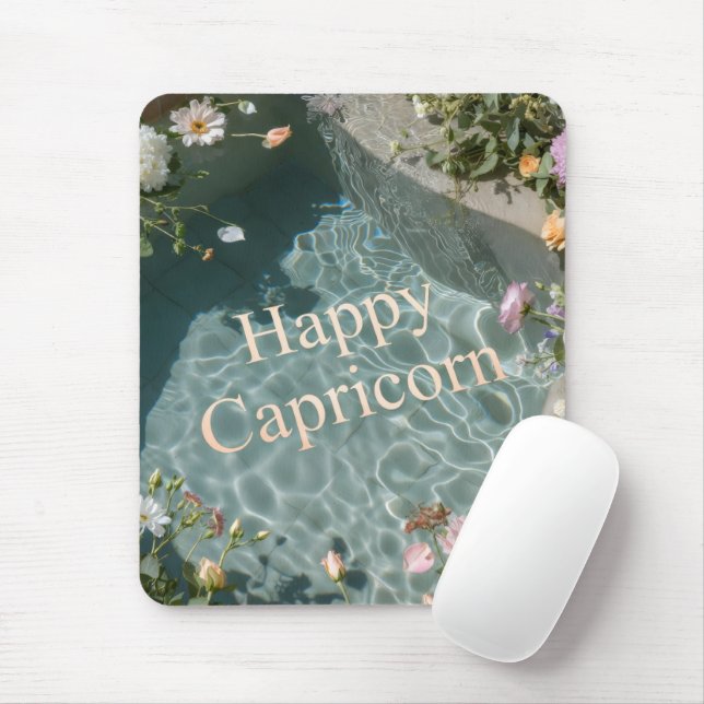 Happy Capricorn MousePad (With Mouse)