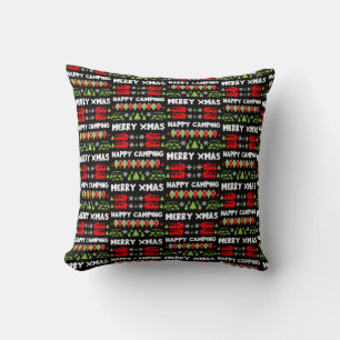 Happy Caravan Christmas Season Cushion