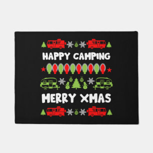 Happy Caravan Christmas Season Doormat