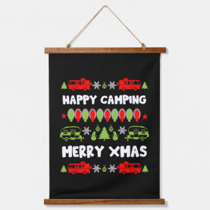 Happy Caravan Christmas Season  Hanging Tapestry