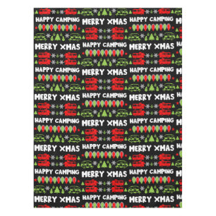 Happy Caravan Christmas Season Tablecloth
