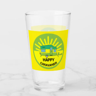 Happy Caravaner Caravan Gifts Caravanning Mu Glass