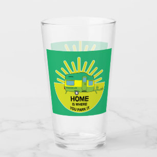 Happy Caravaner Caravan Gifts Caravanning Mu Glass