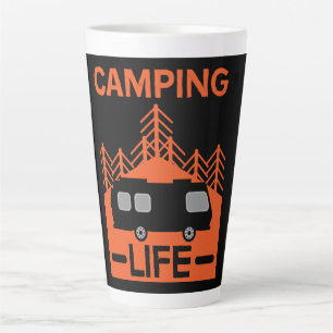 Happy Caravaner Caravan Gifts Caravanning Mu Latte Mug