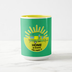 Happy Caravaner   Caravan Gifts   Caravanning   Mu Mug