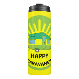 Happy Caravaner Caravan Gifts Caravanning Mu Thermal Tumbler
