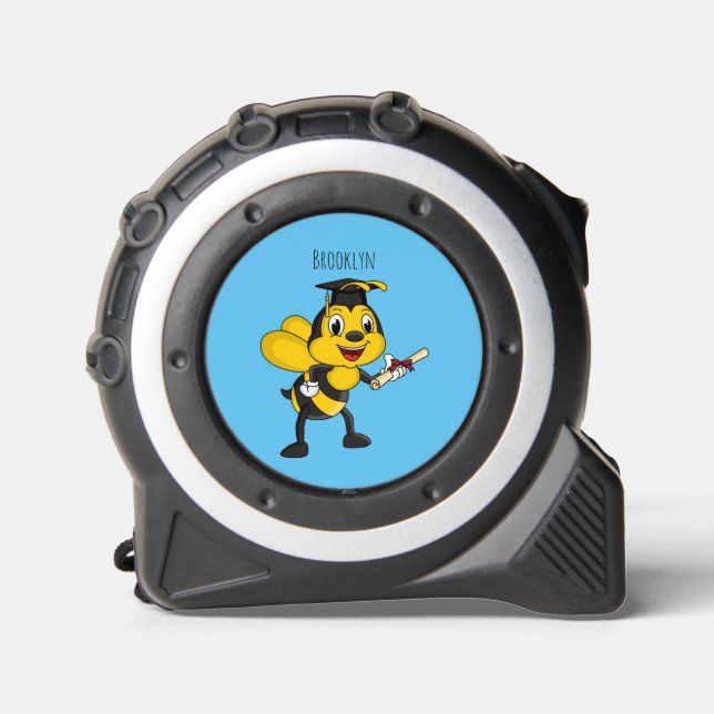 Happy cartoon bee graduation 1 (Front)