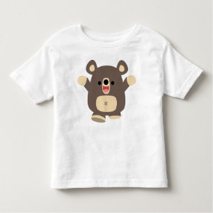 Happy Cartoon Black Bear children T-shirt