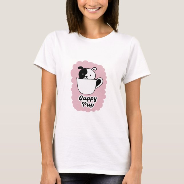 Happy Cartoon Characters : cuppy pup T-Shirt (Front)