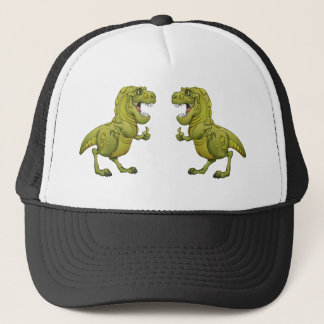 Happy Cartoon Dinosaur Giving the Thumbs Up! Trucker Hat