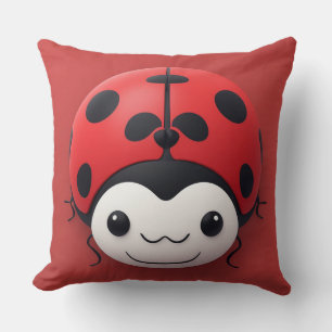 Happy Cartoon Ladybug nursery decor Cushion