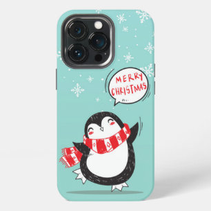 Happy Cartoon Penguin iPhone 13 Pro Case