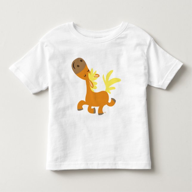 Happy Cartoon Pony  children T-shirt (Front)