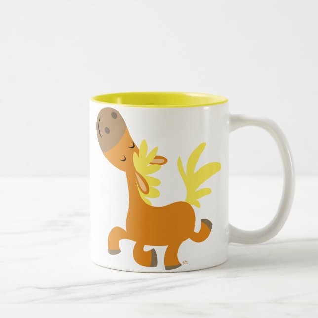 Happy Cartoon Pony Mug (Right)