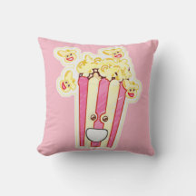 Happy Cartoon Popcorn Character