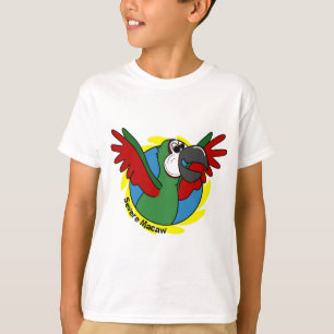 Happy Cartoon Severe Macaw Child's T-Shirt
