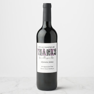 Happy Case Management Week Wine Label