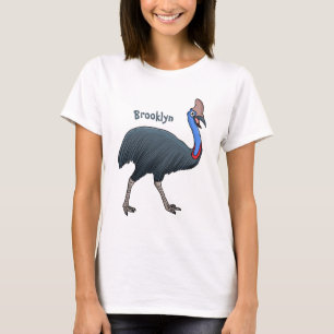 Happy cassowary bird cartoon illustration T-Shirt